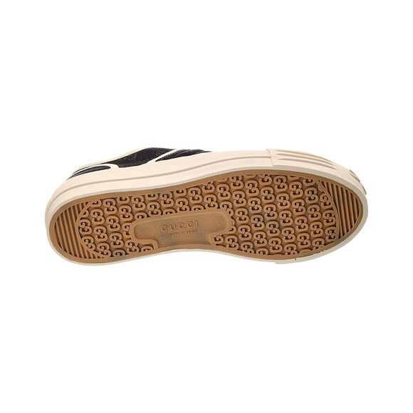 Gucci Chunky Gg Canvas & Leather Sneaker, Black